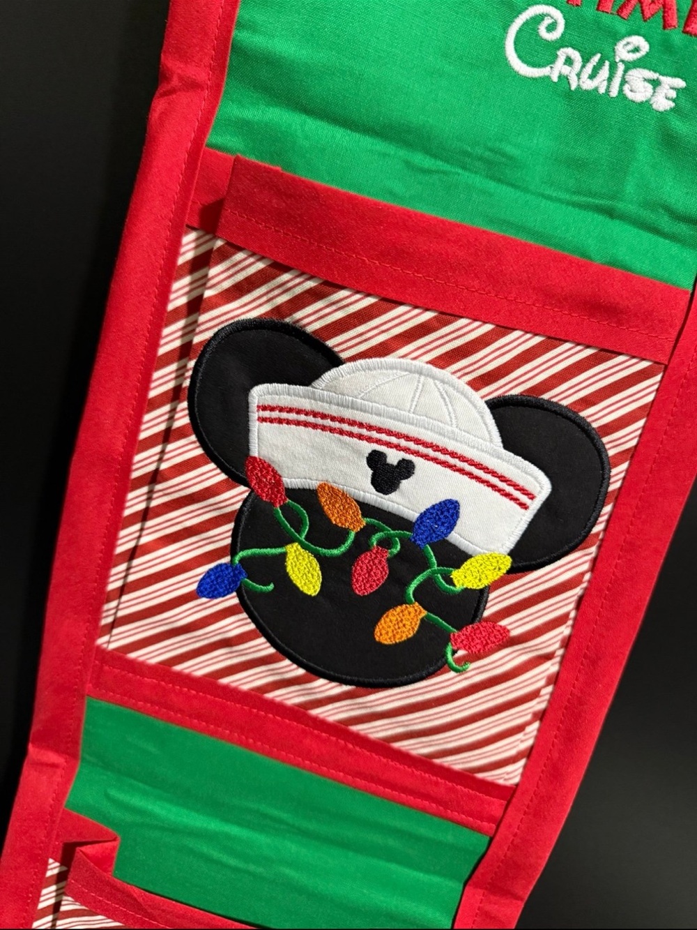 Christmas Very Merrytime Disney Cruise Hanging Fish Extender with Embroidery - Picture 3 of 5